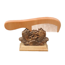 КТ бренд волос изготовленный на заказ Логос straightenerl массаж персик деревянный гребень 